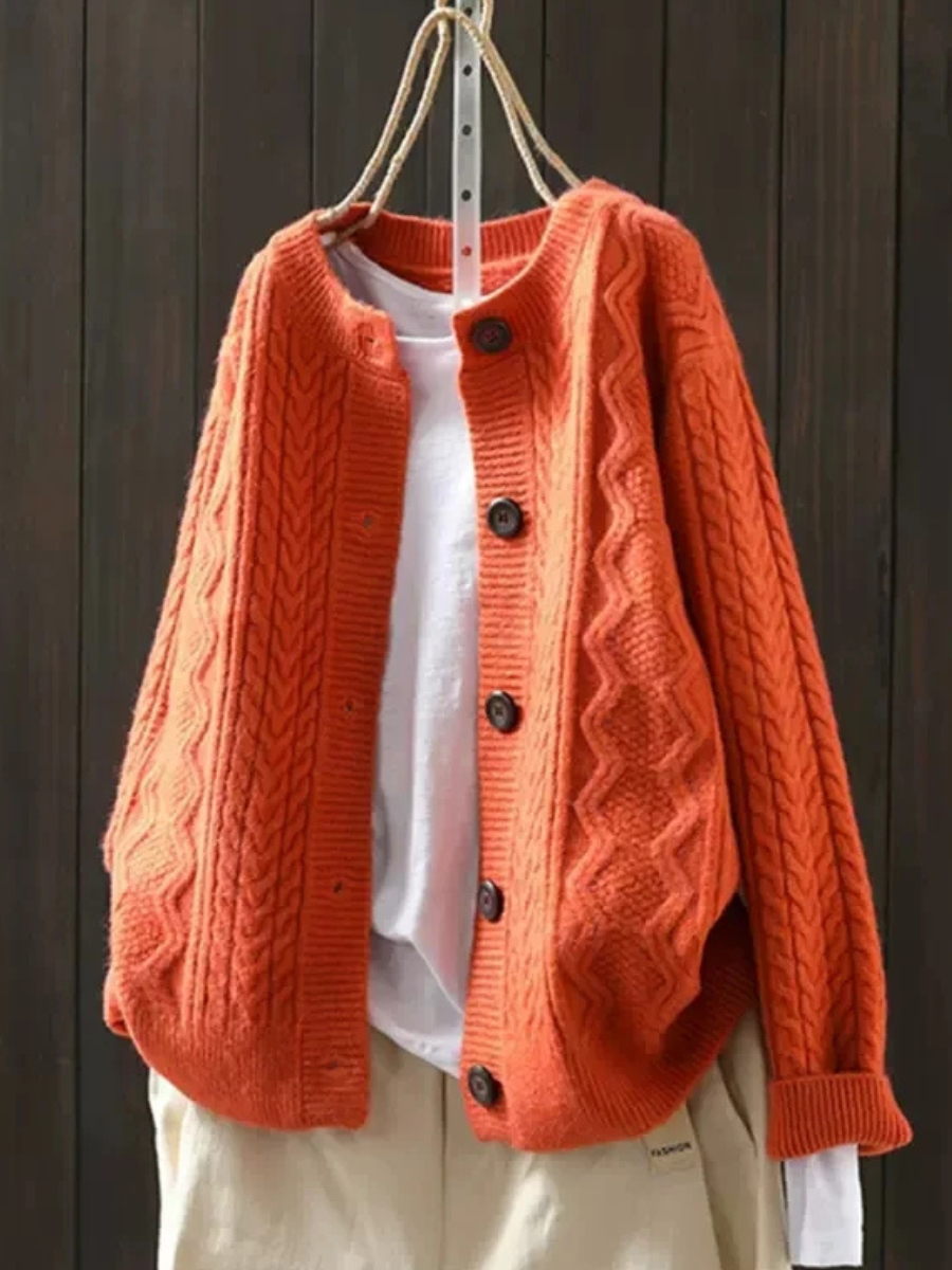 THE LORENZA | CABLE CARDIGAN
